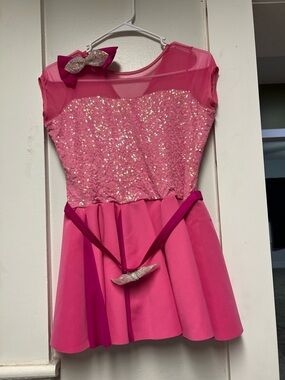 Sparkly Hot Pink Sequin Party Dress